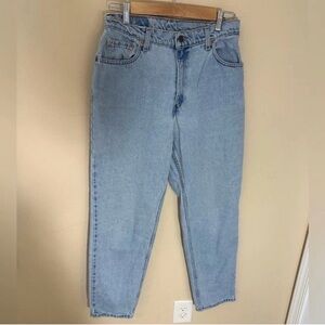 Vintage Levis 550 Relaxed Fit Tapered Leg Jeans High Waisted womens 10 27?